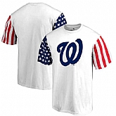 Men's Washington Nationals Fanatics Branded Stars & Stripes T-Shirt White FengYun,baseball caps,new era cap wholesale,wholesale hats